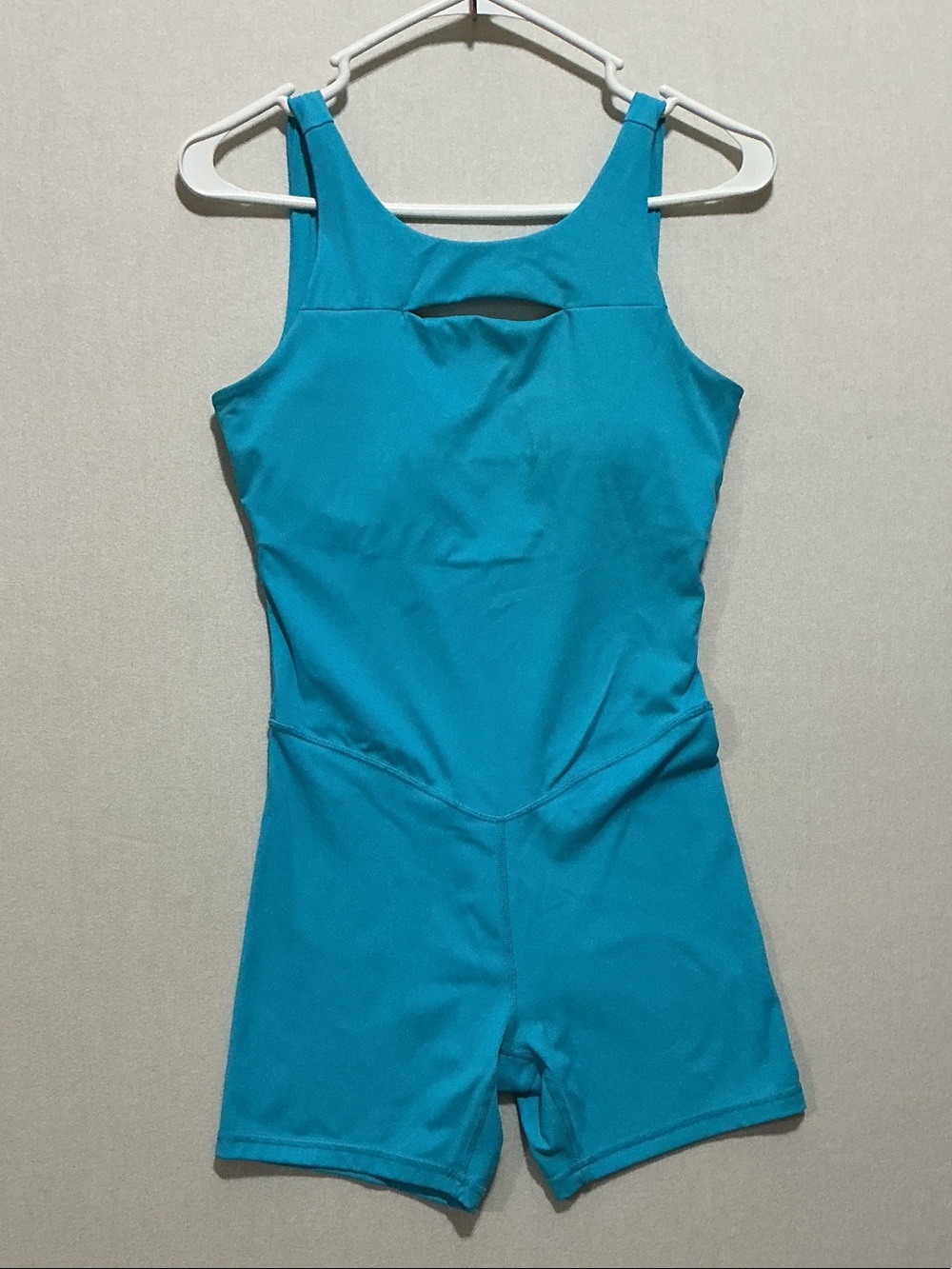 JoyLab Teal Blue Athletic Jumpsuit Romper